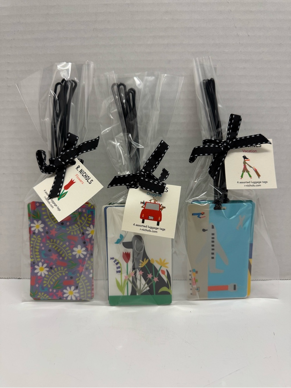 Set of 12 R. NICHOLS Luggage Tags